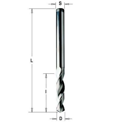 Фото 4x27x55 Z=2 S=4 LH Сверло сквозное в интернет-магазине ToolHaus.ru